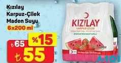 KIZILAY KARPUZ-ÇİLEK MADEN SUYU 6X200 ML fiyat ve kampanya bilgisi